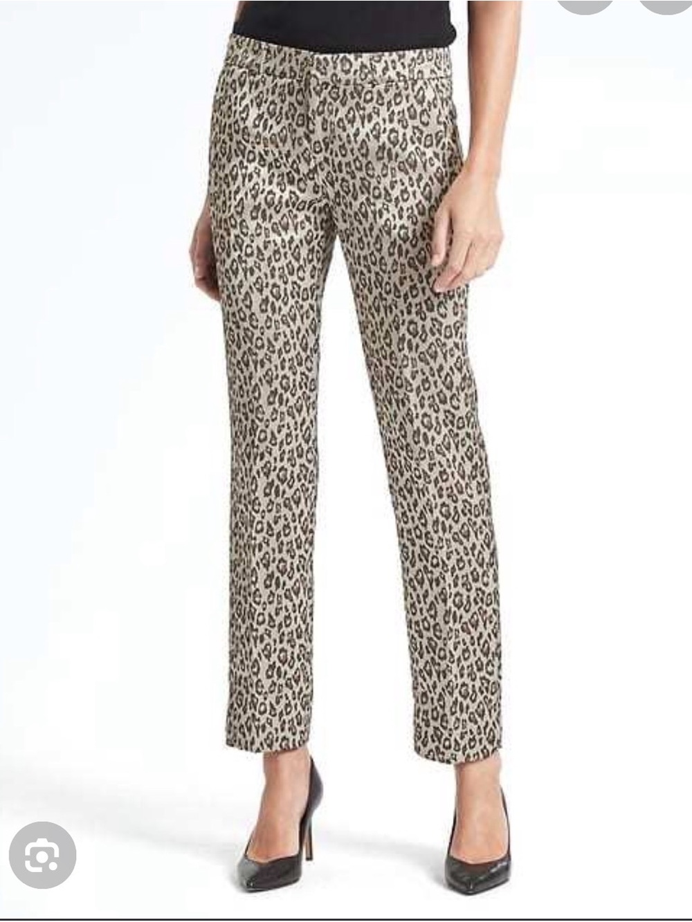 Banana Republic Brown & Black Leopard Print Pants